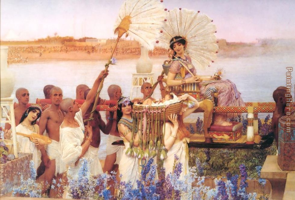 The Finding of Moses painting - Sir Lawrence Alma-Tadema The Finding of Moses art painting
